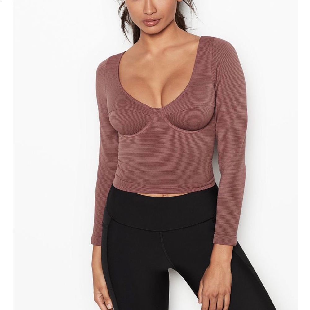 VICTORIA'S SECRET Long-sleeve Corset Top XS